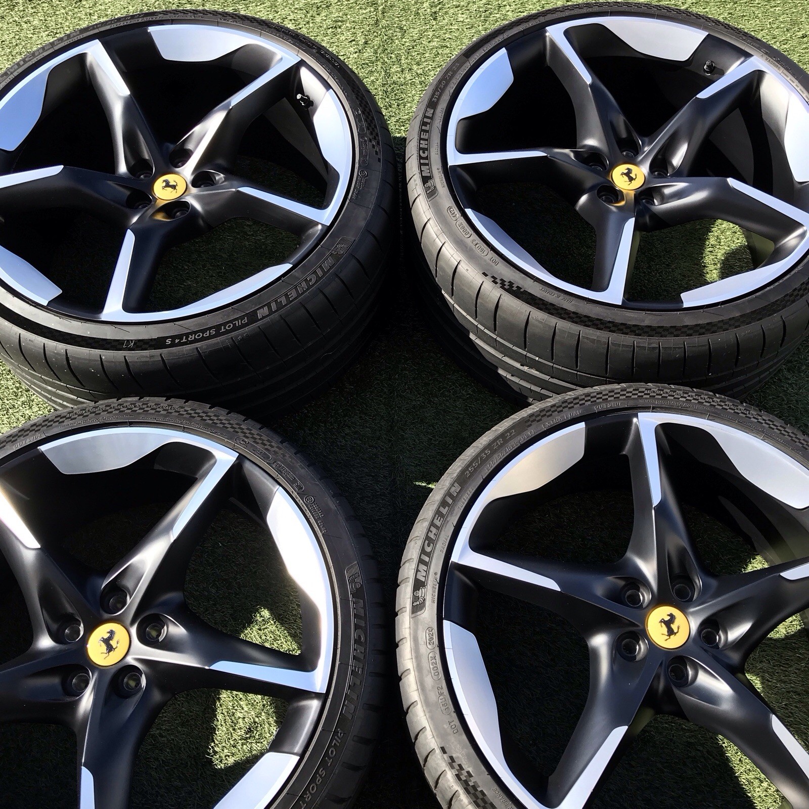 22 23 FERRARI PUROSANGUE RIMS TIRES TPMS OEM GENUINE STOCK SET 4 983058