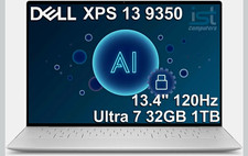 Dell XPS 13 9350 Laptop, 13.4" FHD+, Intel Ultra 7 258V, 32GB DDR5, 1TB SSD