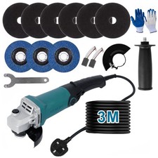 Electric Angle Grinder Corded Cutting Grinding Tool Heavy Duty 125mm Disc 2500W