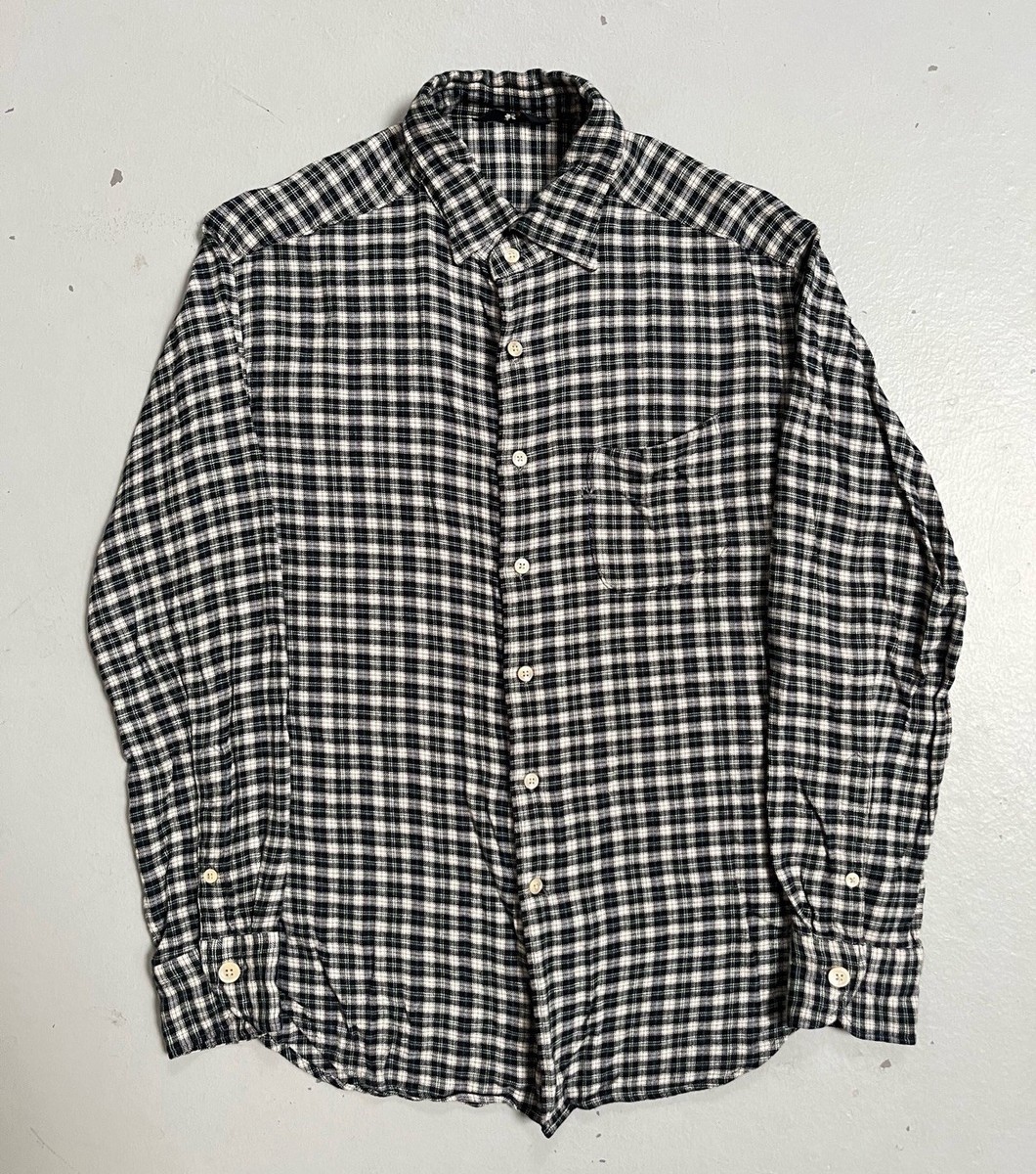金魚ちゃん T-PRINT FLANNEL CHECK SHT Indian Flannel 908 Check Ocean Shirt - 45r