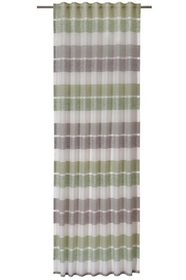casa NOVA TARIS Verdeckter Schlaufenvorhang Halbtransparent Polyester 140 x 245