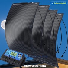 400W Flexible Mono Solar Panel for Power Station Camping Home RV Battery Charger