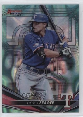 2022 Bowman's Best Aqua Lava Refractor 104/199 Corey Seager #53 1gg4
