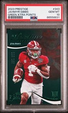 2023 Panini Prestige Jahmyr Gibbs RC Rookie Green Parallel  119/199 PSA 10 POP 2