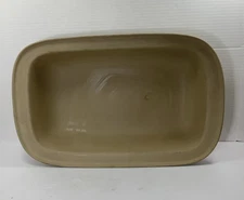 Pampered Chef Rectangular Lid Bowl Baker #1435 Rectangle Stoneware Cover