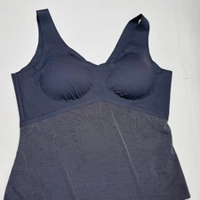 Honeylove Lift Wear Tank 2X Black Top Shapewear Tummy Control Slimming Shaper