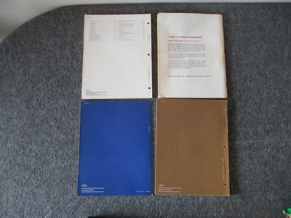 NASA IBM 1620 FORTRAN LIBRARY+PROGRAMMING GDE+IBM 1410+1401 REF MANUALS+NOTE-60s - Image 3 of 4