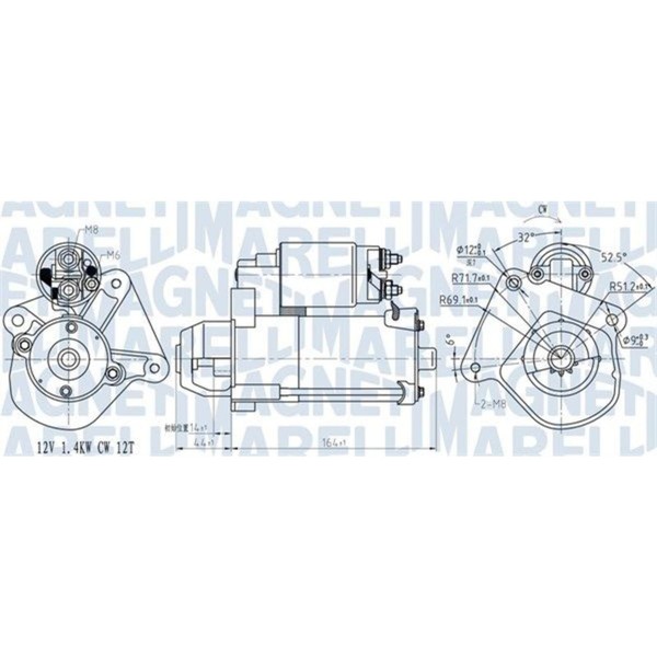 Magneti Marelli Anlasser Starter 1,4Kw Passend FüR Ford B-MAX Ecosport Fiesta-image