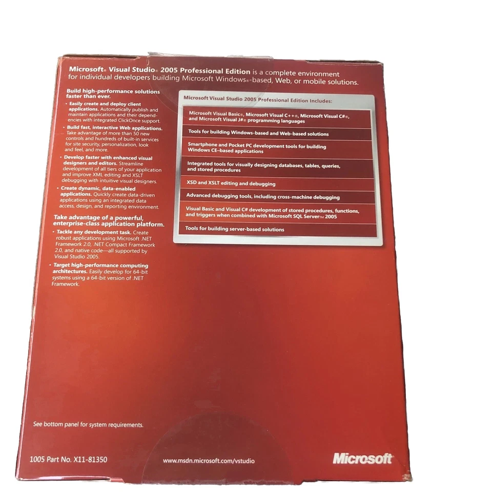 Microsoft Visual Studio 2005 Professional Edition - Image 3 of 4