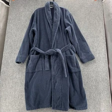 LL Bean Mens Robe Mens Extra Large Navy Heavyweight Loungewear Shawl Collar
