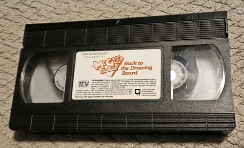 McGee And Me Back To The Drawing Board 1990 VHS Tested Plays - Foto 6 di 12