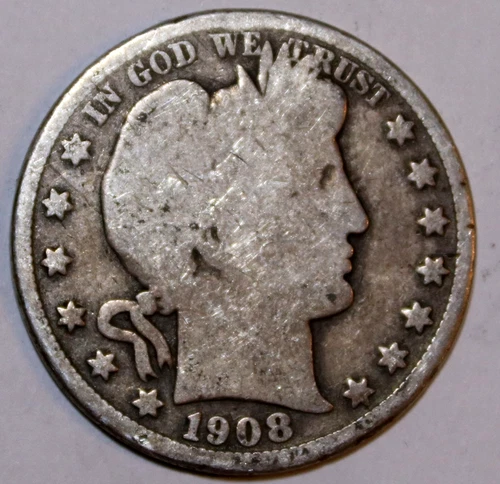 1908-D Barber Half Dollar - Good - #9345DAC