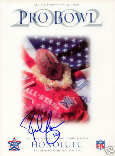 Rich Gannon Raiders SIGNED Pro Bowl Program MVP COA! - Picture 1 of 1