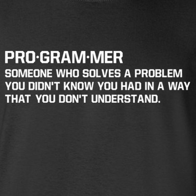 PROGRAMMER Coding tee Funny geek Programming dictionary Computer Nerd T-Shirt