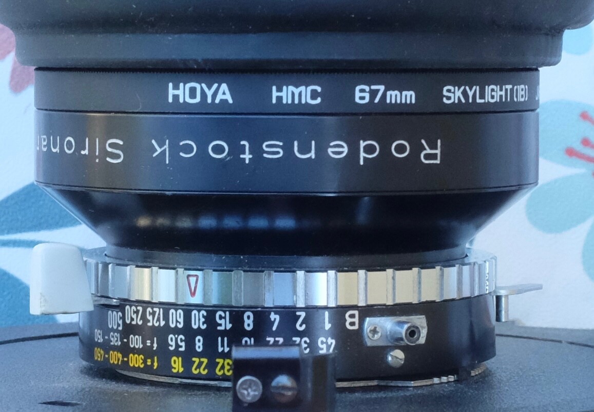 Objectif Rodenstock Sironar 150mm F/5.6 – Synchro-Compur – Monture Sinar – À Réviser