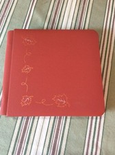Creative Memories 7x7 Orange Spice Scrapbook Album with Autumn Fall Leaves Foil