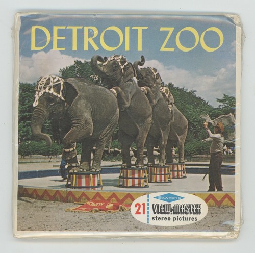 Detroit Zoo Michigan Sawyer's View-Master Packet B-581 Sealed New