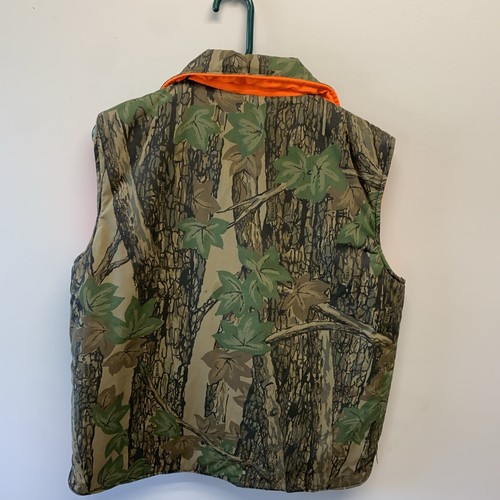 WINCHESTER CAMOFLAUGE AND ORANGE QUILTED HUNTING VEST MEDIUM - Picture 4 of 4