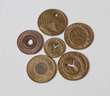  New York City 6-Subway Transit Tokens ( 6 tokens total )
