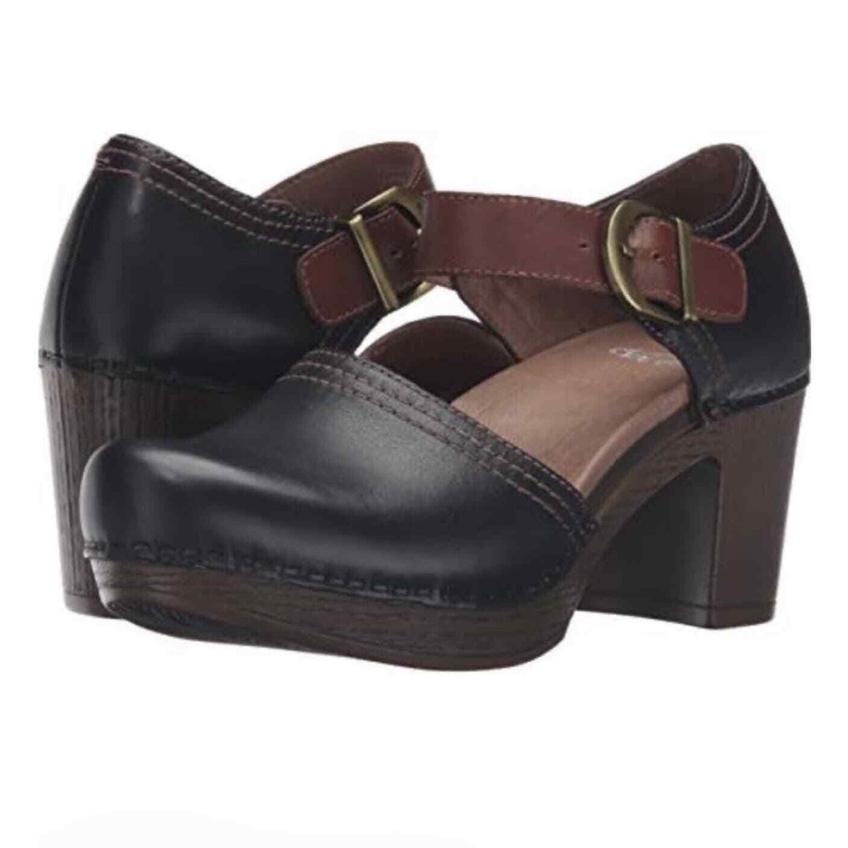 Dansko Darlene Dress Pump sling back chunky heel Womens size 40 US 9.5 10 eBay