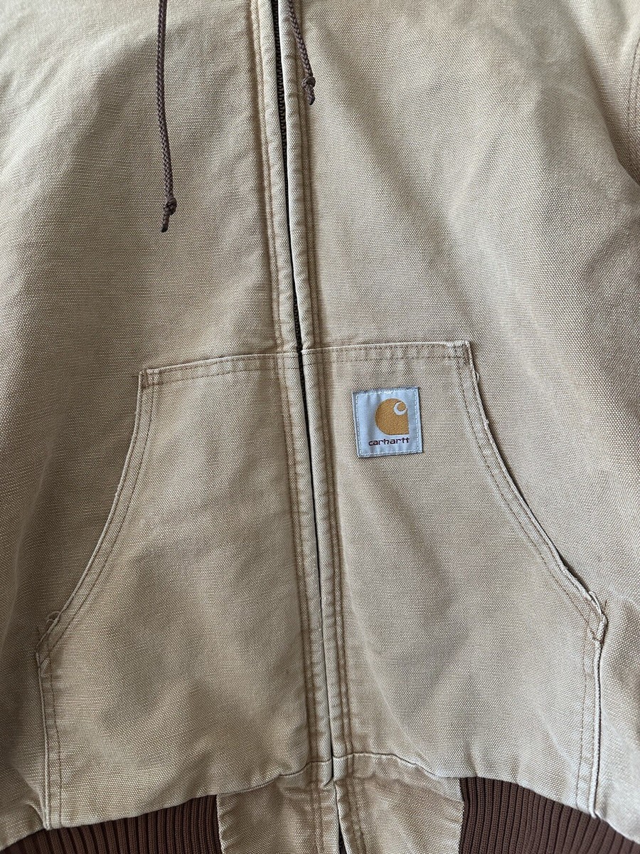 Vtg Carhartt Jacket Large Duck J68 Full Zip Canvas Work Vtg Carhartt Jacket Large Duck J68 Full Zip Canvas Work
