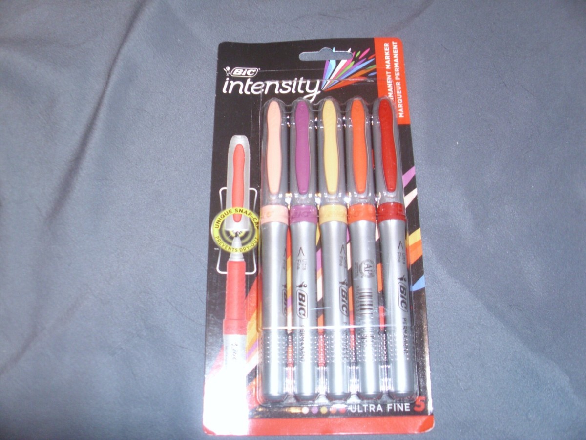 BIC Color Collection Marking Ultra Fine Permanent Marker 5 Markers