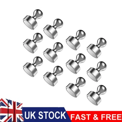 QNGENET Neodymium Magnets Extra Strong Rare Earth Magnets for Fridge Whiteboard 12PCS uk