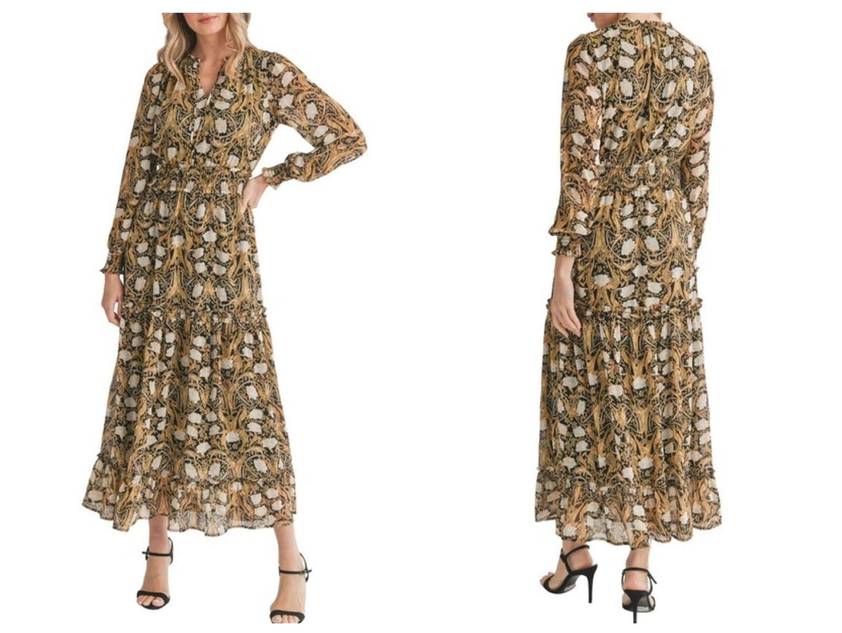 knee length dresses for ladies Diana Midi Dress - Black