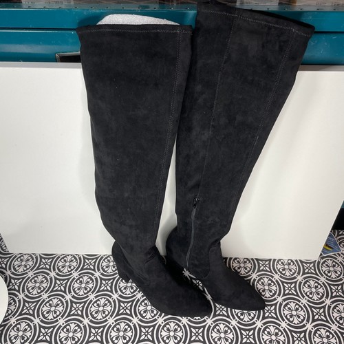 WILD PAIR Bravy Over-The-Knee Stretch Boots, black 10m - 第 1/14 張圖片