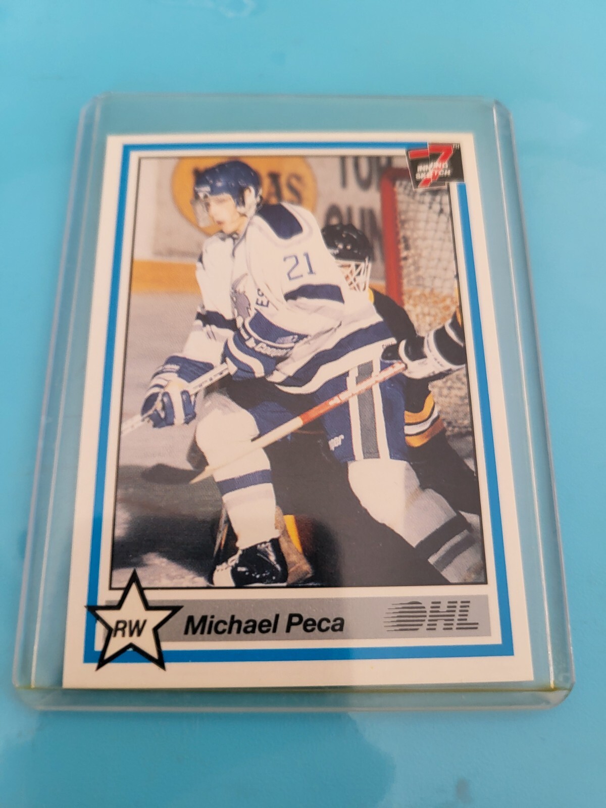 1990-91 7th Inning Sketch OHL # 392 MICHAEL  PECA   SUDBURY WOLVES