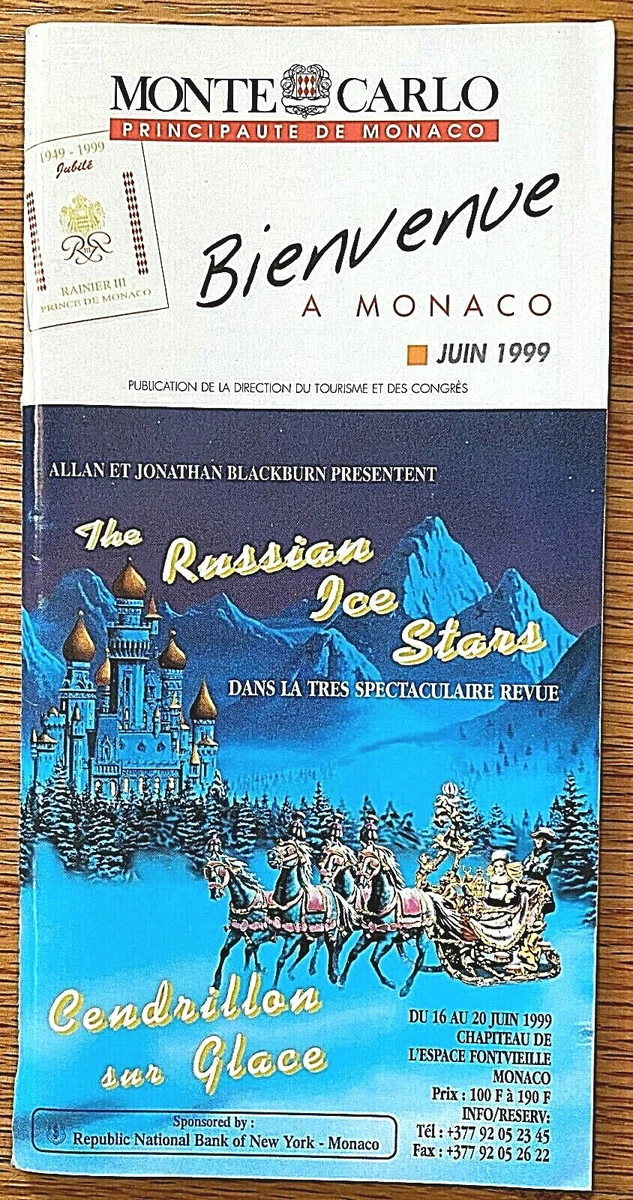 Vintage June 1999 Monte Carlo of Monaco Schedule/Calendar of all events +  more | eBay