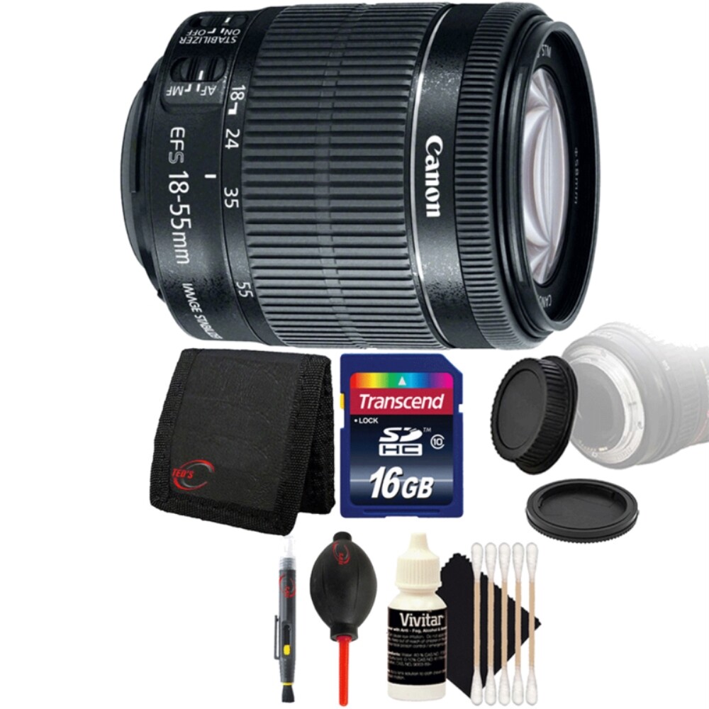 Canon EF-S 18-55mm IS STM Lens w/ Accessory Kit For