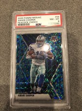 2020 Panini Mosaic Choice #59 Amari Cooper Peacock Choice PSA 8