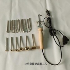 Cloth Fabric Flower Making Tools Set 16 Heads Soldering Iron with Power Control