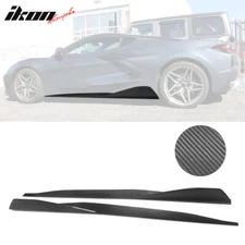 Fits 20-25 Chevy Corvette C8 Carbon Fiber 5VM Style Side Skirts