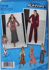 Simplicity 1718 Misses Tunics Pants Skirts Sewing Pattern Sz 4-12