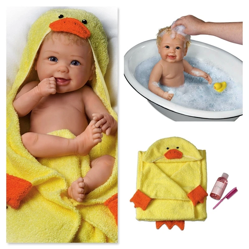 Ashton Drake Linda Murray Rub A Dub Dub Baby Doll With Bath