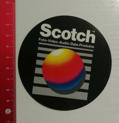 Aufkleber/Sticker: Scotch Foto Video Audio Data Produkte (140816123)