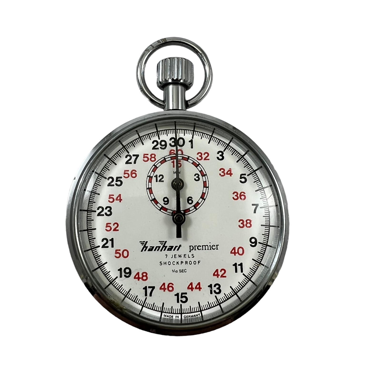Hanhart Premier Stopwatch 7 Jewels Vintage Mechanical Germany 1/10 Second eBay