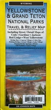 New YELLOWSTONE GRAND TETON NATIONAL PARK ROAD MAP  Travel  AAA/GMJ  LATEST 2023