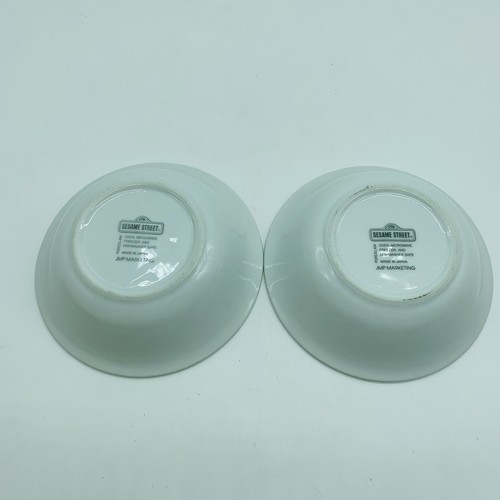 Pair of 2 Big Bird Sesame Street Porcelain JMP Marketing Bowls Made in Japan - 第 4/7 張圖片