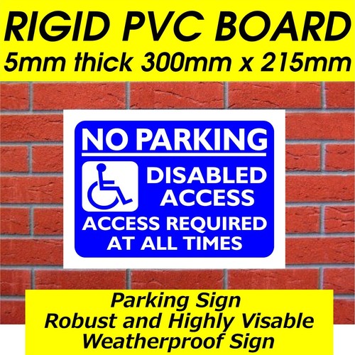 NO PARKING DISABLED ACCESS ACCESS REQUIRED AT ALL TIMES SIGN EBay no-parking-disabled-access-access-required-at-all-times-sign-ebay
