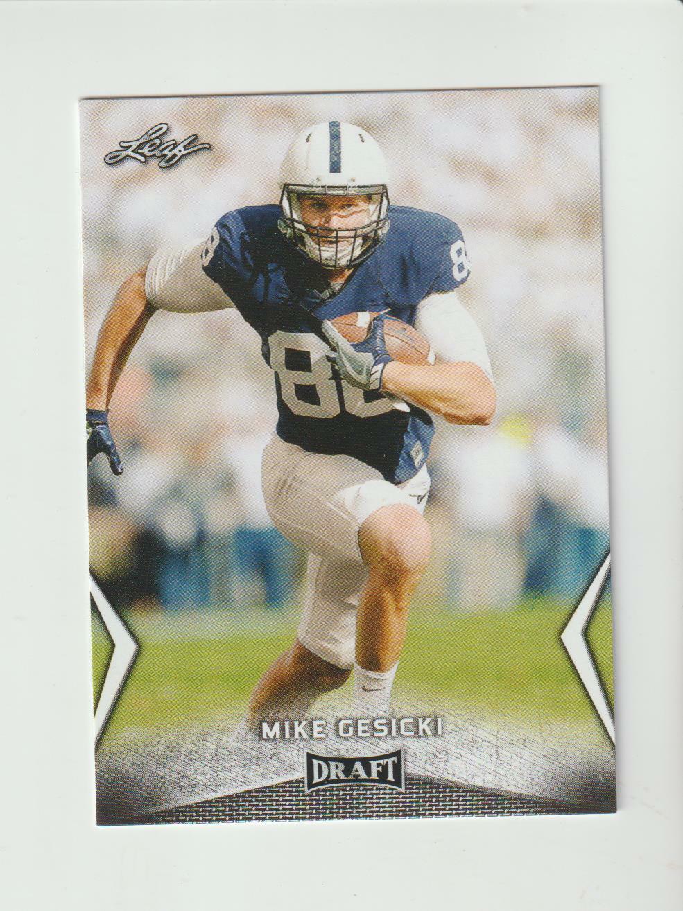 2018 Leaf Draft #42 Mike Gesicki rookie card, Cincinnati Bengals