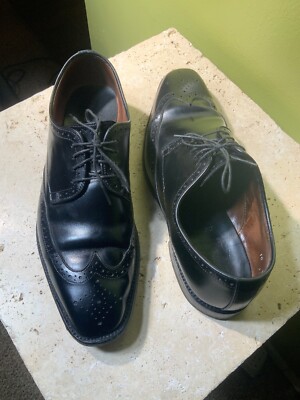 Allen Edmonds Bel Air Men\'s 12 D Black Wingtip Oxford Leather Dress Shoes Allen Edmonds Bel Air Black Wingtip Leather Mens Dress Shoes  main image 3
