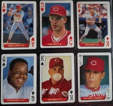 Barry Larkin Ace Hearts 1993 USPC Cincinnati Reds