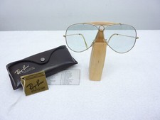 VINTAGE B&L RAY BAN SHOOTER USA GOLD BLUE 62m...