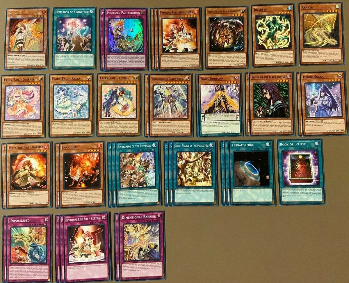 Yugioh: Burning Possessed Hiita Deck w/ Familiar Possessed - Hiita/  Spellbook/ +