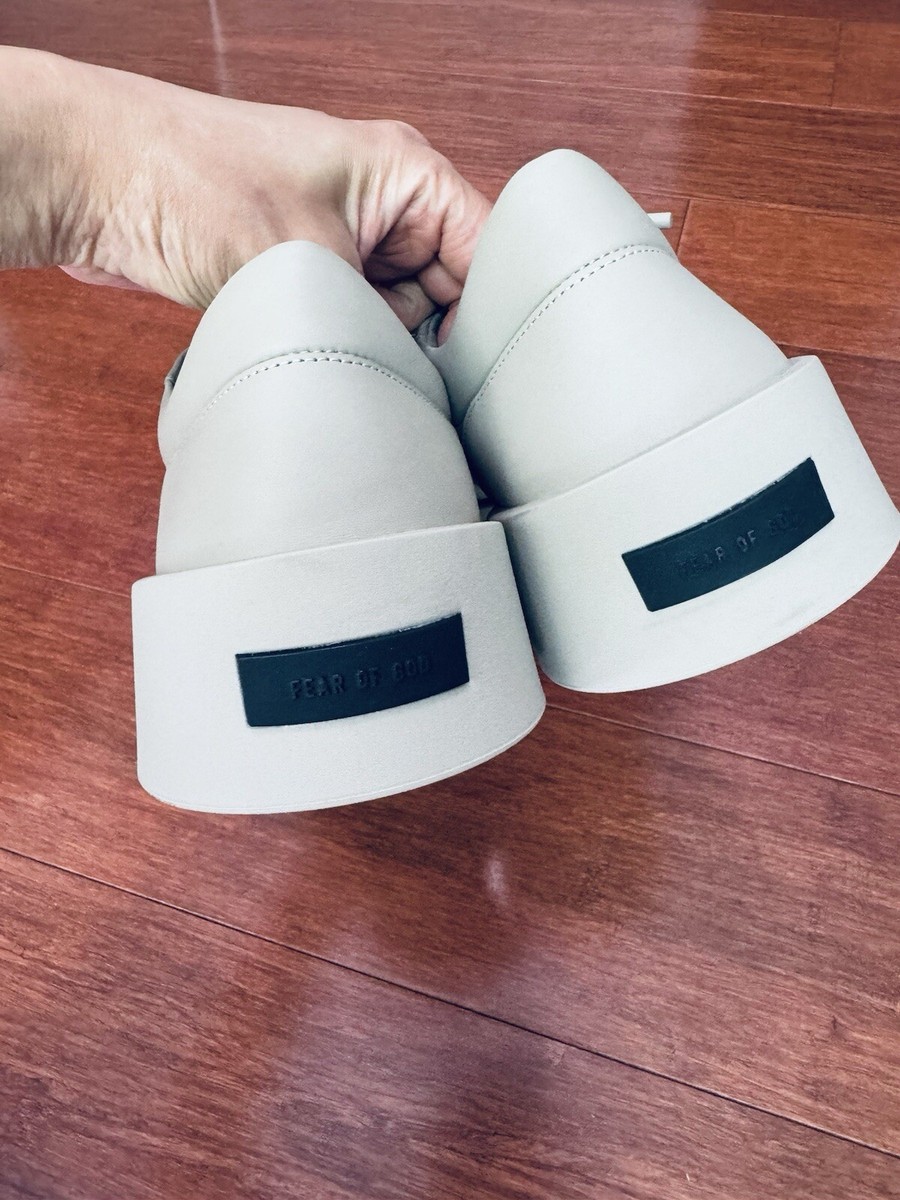 Final $ Fear Of God Leather Low Top Aerobic Sneakers Shoes