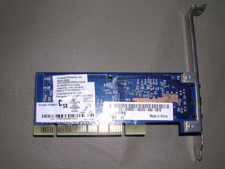 Conexant Modem PCI Card RD01-D850 CN-0N8507-68243-660-0619 from Dell Dimension - Image 4 of 4