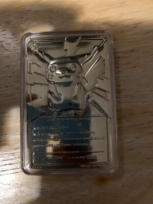 COLLECTIBLE POKEMON PIKACHU 23K GOLD PLATED TRADING CARD WITH POKMON BALL  | eBay